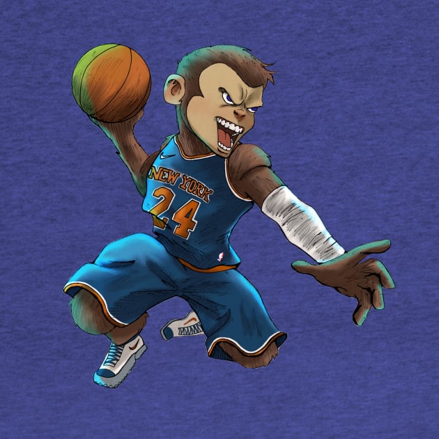 BASKETBALL MONKEY by CG Fan Art